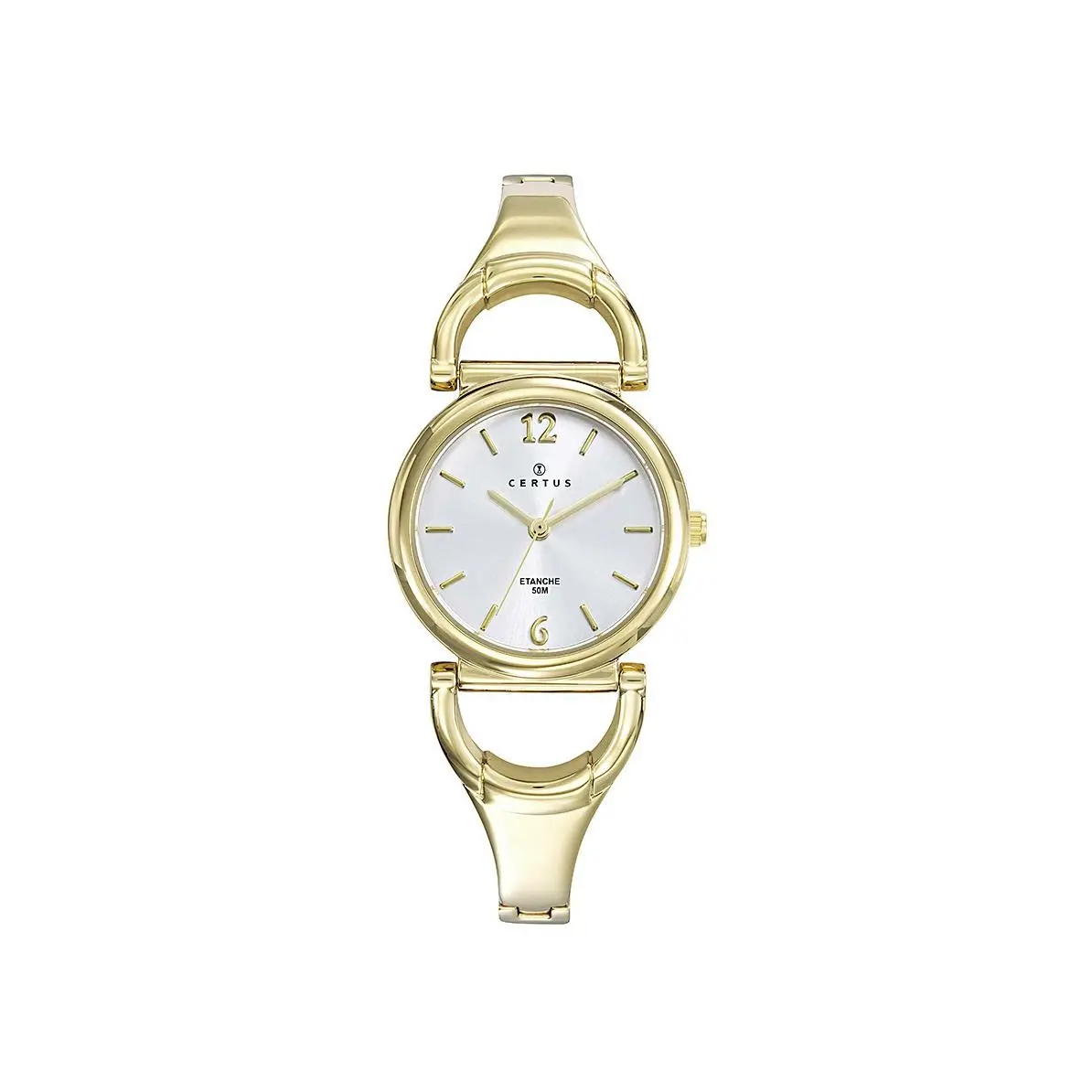 Certus 630620 Gold-tone Women's Steel Watch, Water Resistant to 50 Meters, with Slim Bracelet